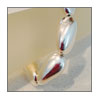 bracelet-silver bean detail