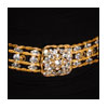vintage belt-D&E Juliana Crystal and Gold detail