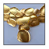vintage necklace-kenneth lane gold bib detail