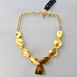 vintage necklace-Kenneth Lane Gold-tone